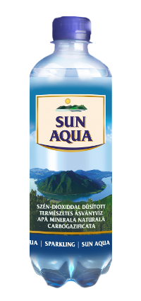 Sun Aqua természetes ásványvíz szénsavas 0,5L